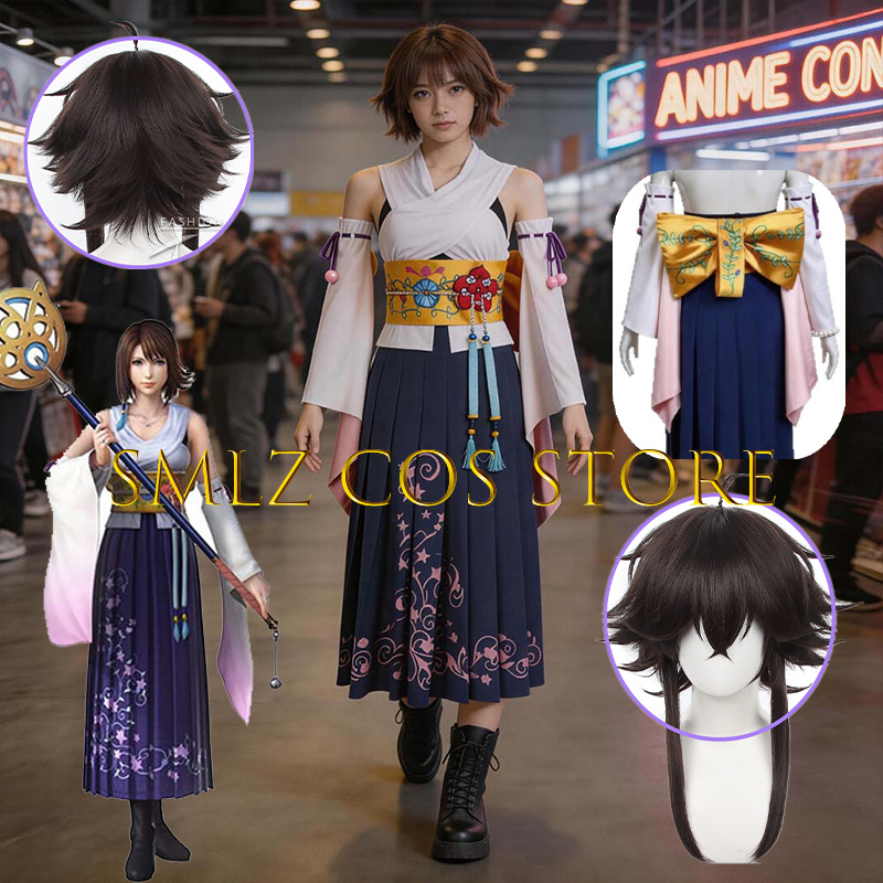 Cosplay Anime Top - Smlz FFX Yuna Cosplay Anime FF10