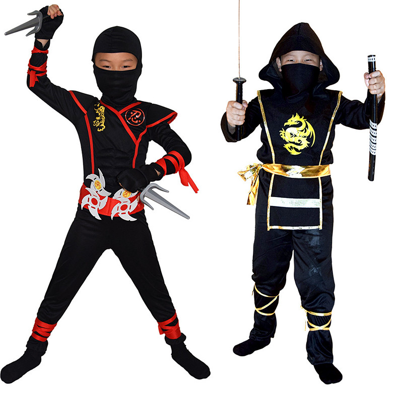 Anime Cosplay Ideas Male - Boys Ninja Deluxe Costume for Kids