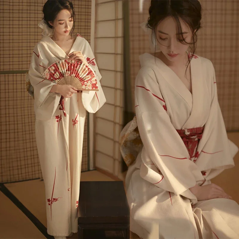 Asian Cosplay Anime - Japanese Traditional Kimono Cardigan Women Dress