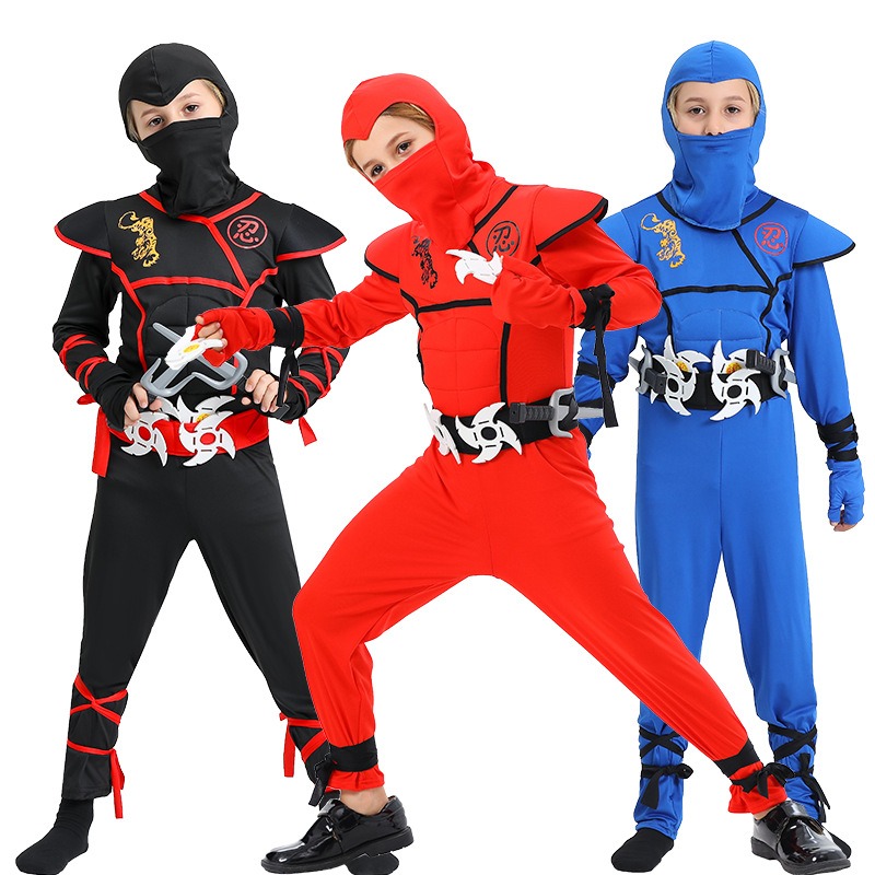 Anime Cosplay Ideas Male - Boys Ninja Deluxe Costume With Accessories