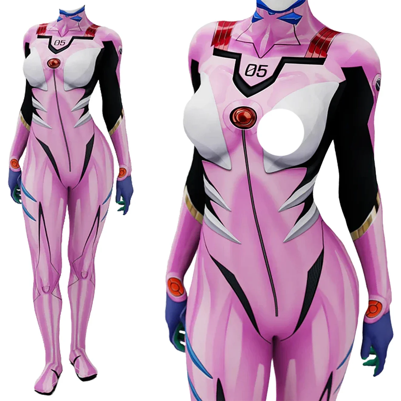 Anime Cosplay For Girls - Anime EVA 05 Makinami Cosplay Costume