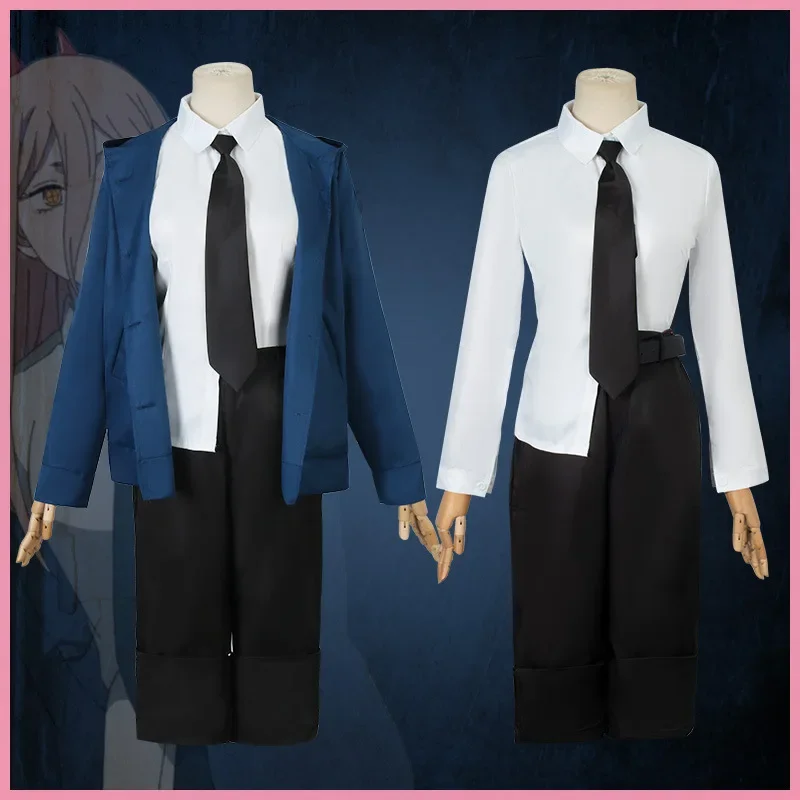 Chainsaw Man Cosplay - Power Cosplay Chainsaw Man Costume Blue