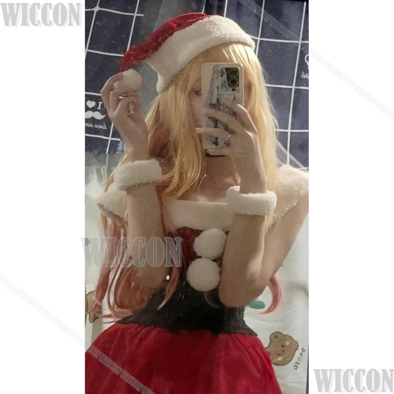 Anime Cosplay Girl Name - Christmas Red Kitagawa Marin Cosplay Anime