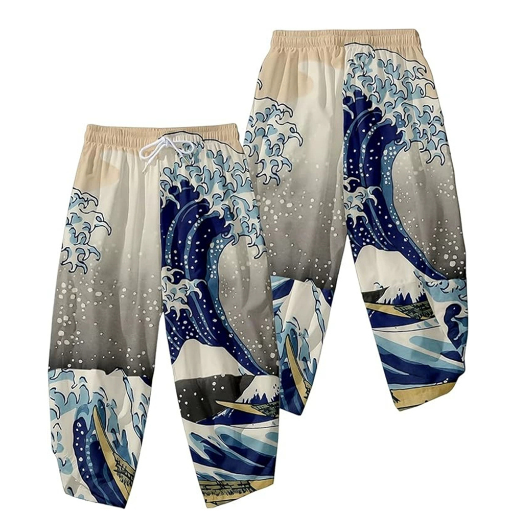 3D Kimono Pants Vintage Bloom  - Asian Cosplay Anime ulasan dan harga