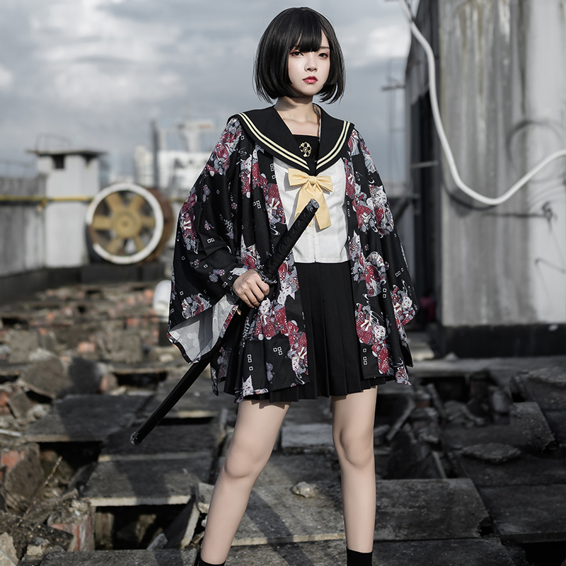 Retro Kimono Cardigan Japanese - Asian Cosplay Anime ulasan dan harga