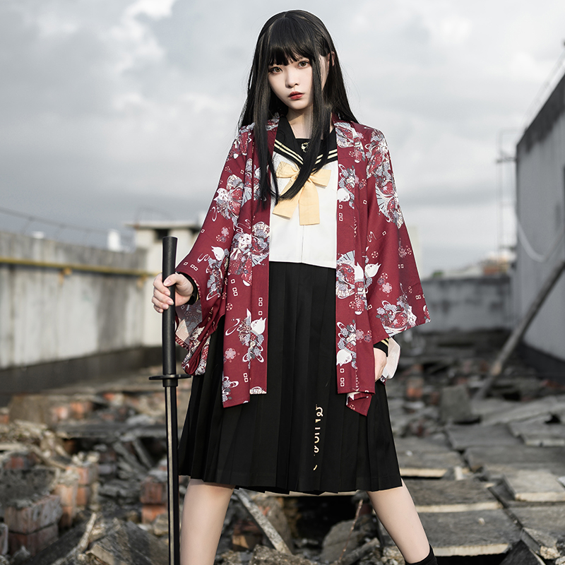 Retro Kimono Cardigan Japanese - Asian Cosplay Anime ulasan dan harga