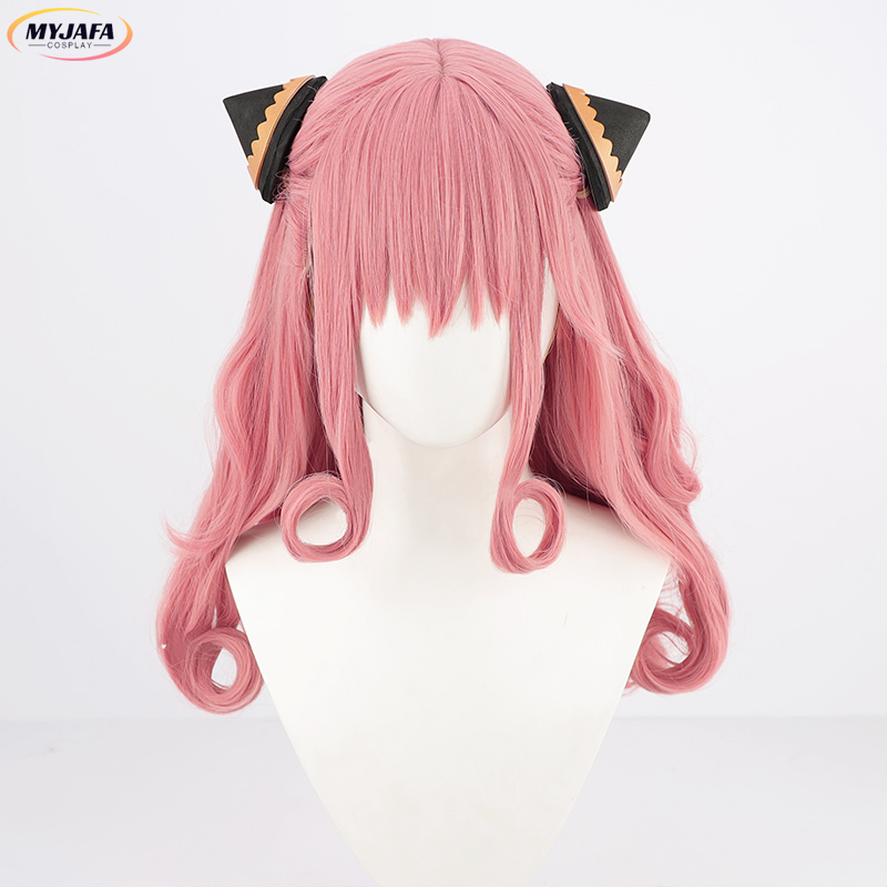 Adult Anya Forger Cosplay Wig  - Spy Family Outfit ulasan dan harga