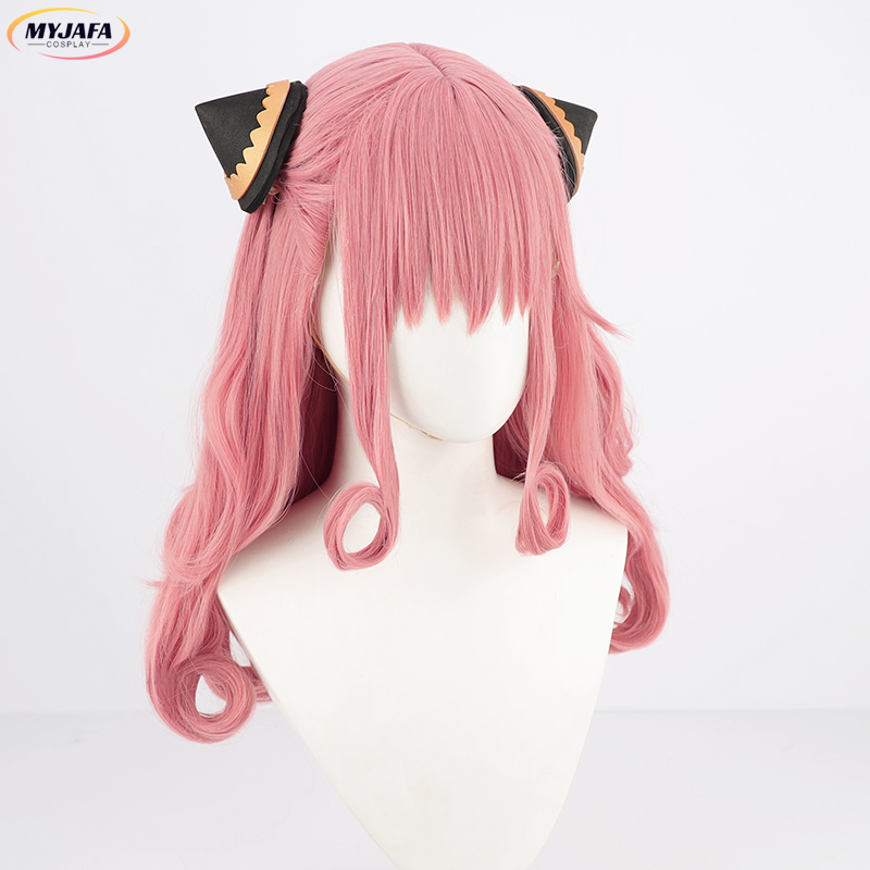 Adult Anya Forger Cosplay Wig  - Spy Family Outfit ulasan dan harga