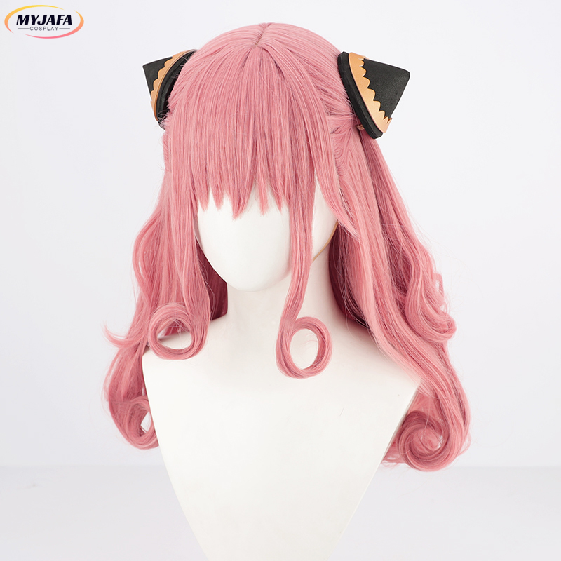 Adult Anya Forger Cosplay Wig  - Spy Family Outfit ulasan dan harga