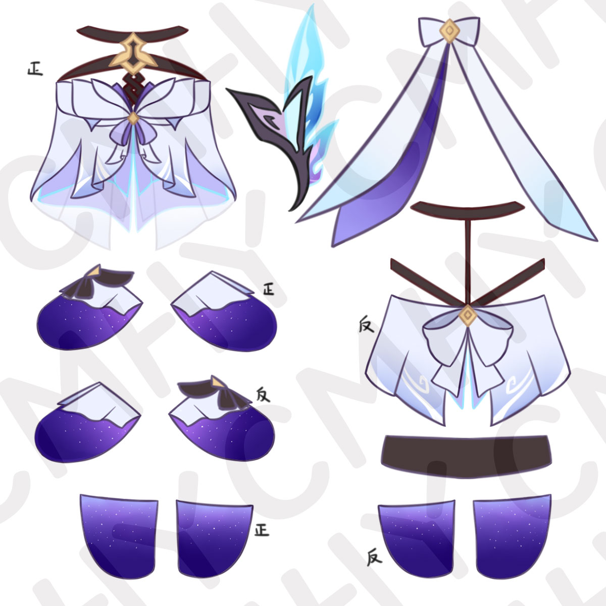 Game Genshin Impact Skirk Cat  - Anime Cosplay Women ulasan dan harga