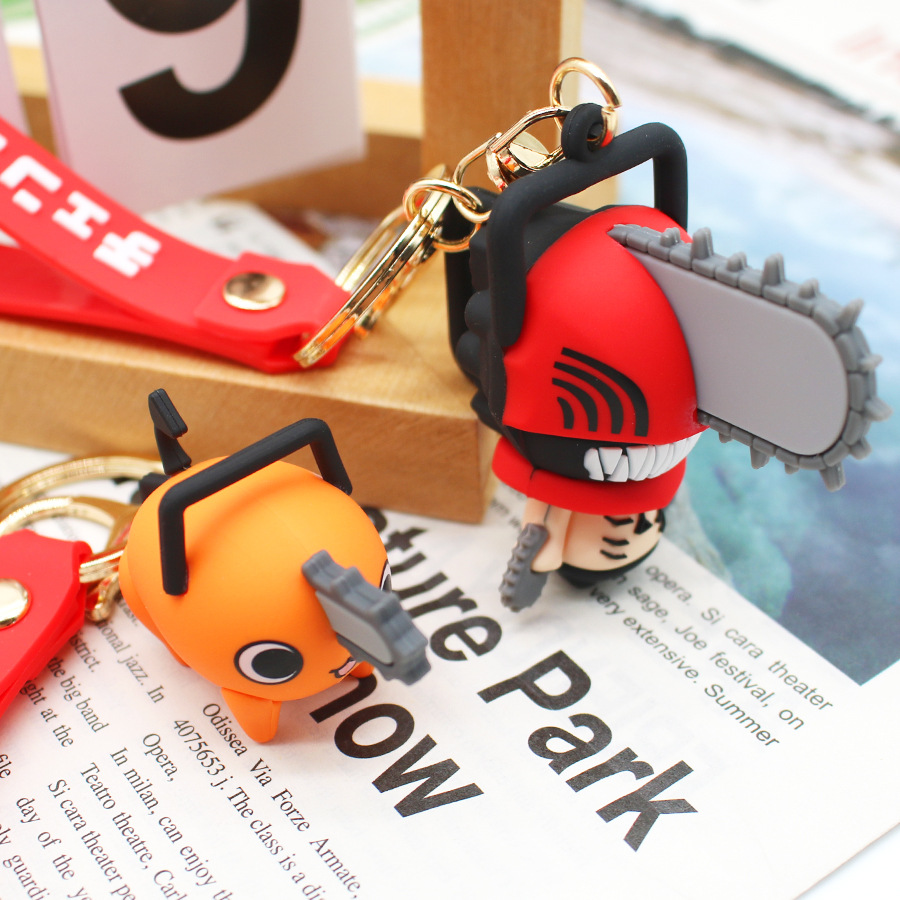 Chainsaw Man Keychains Cartoon - Chainsaw Man Cosplay ulasan dan harga
