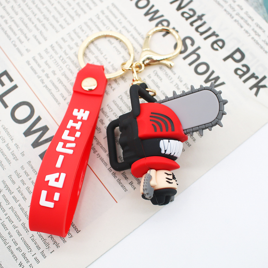 Chainsaw Man Keychains Cartoon - Chainsaw Man Cosplay ulasan dan harga