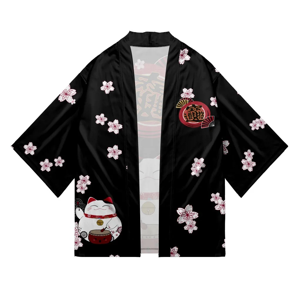 Japanese Cat Print Cosplay Hao - Asian Cosplay Anime ulasan dan harga