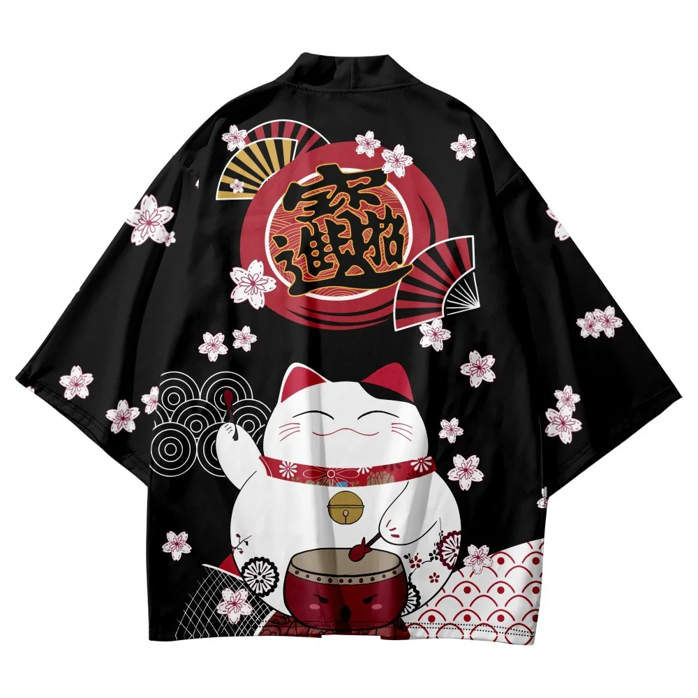 Japanese Cat Print Cosplay Hao - Asian Cosplay Anime ulasan dan harga