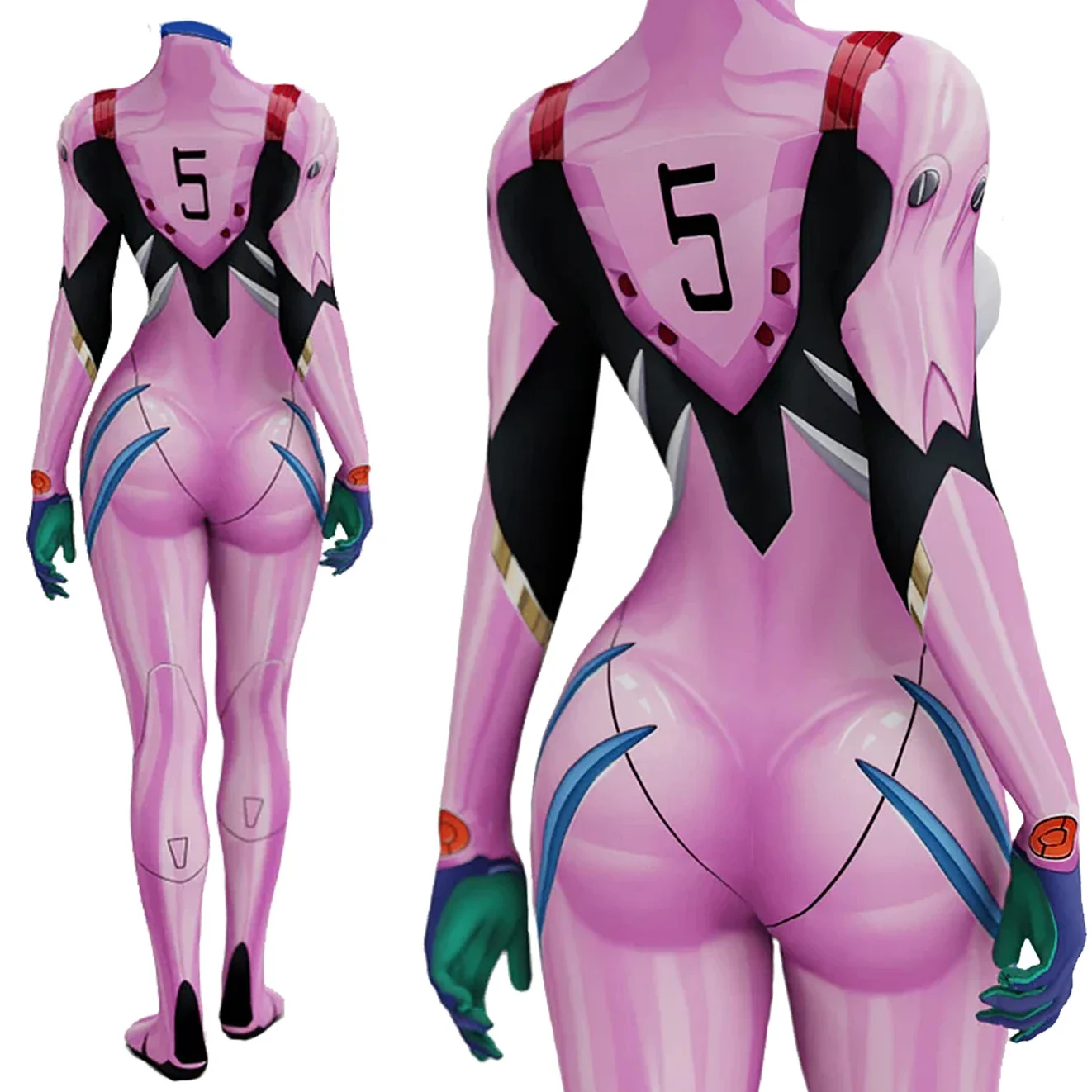 Anime EVA 05 Makinami Cosplay  - Anime Cosplay For Girls ulasan dan harga