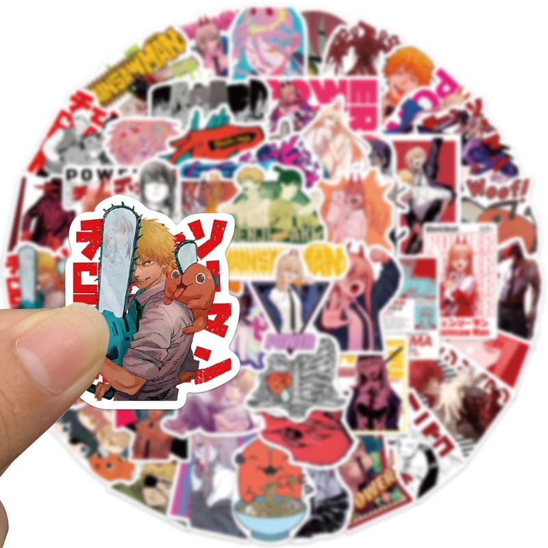50pcs Anime Chainsaw Man Stick - Chainsaw Man Cosplay ulasan dan harga