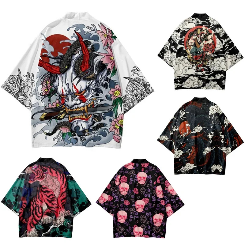 Summer Demon Tiger Print Cardi - Asian Cosplay Anime ulasan dan harga