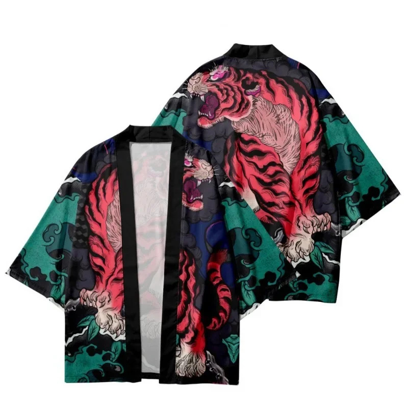 Summer Demon Tiger Print Cardi - Asian Cosplay Anime ulasan dan harga